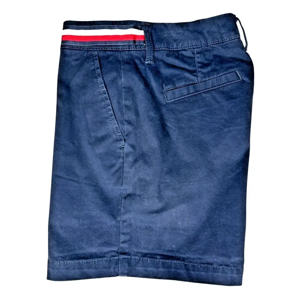 Tommy‎ Hilfiger Boys' Classic Stretch Chino Shorts, 5-Inch, Blue, Size 00